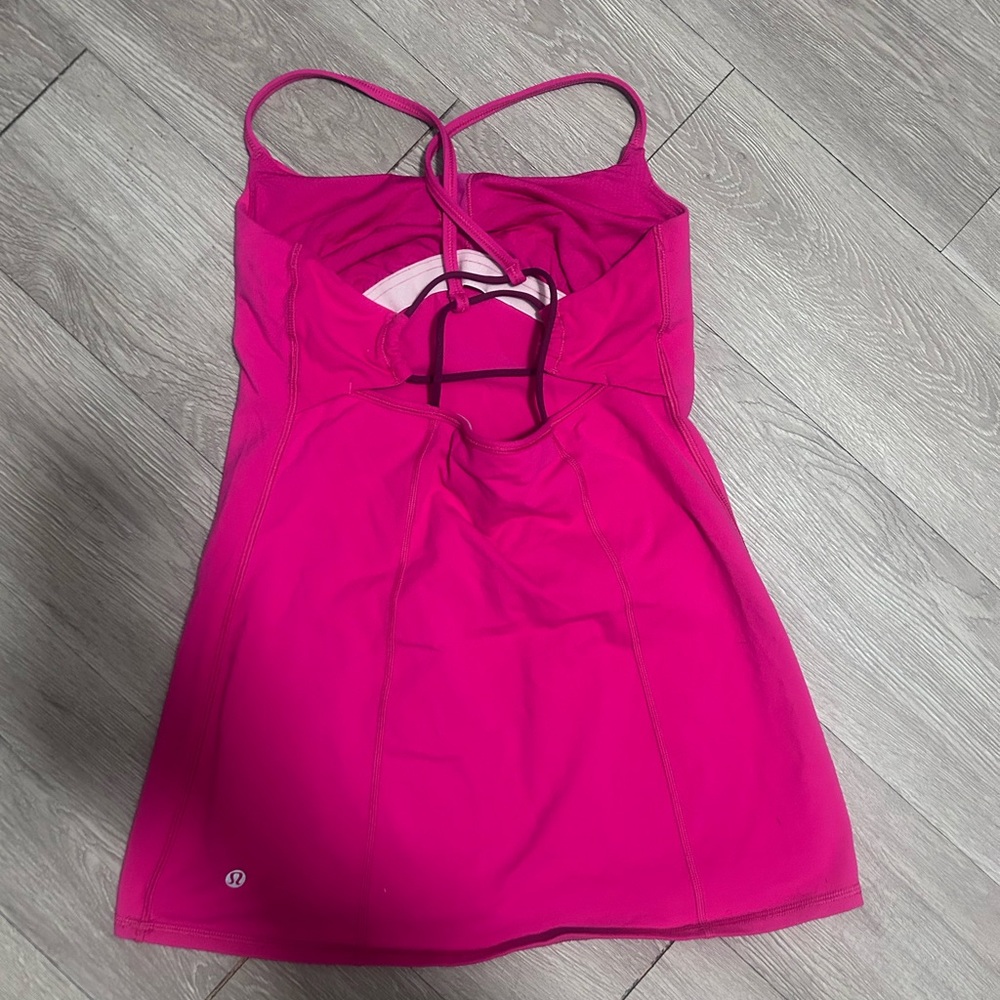 lululemon athletica Hot Pink Strappy Tank Top - Picture 2 of 5